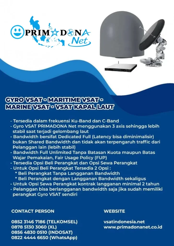 kelebihan VSAT Gyro PRIMADONA Net