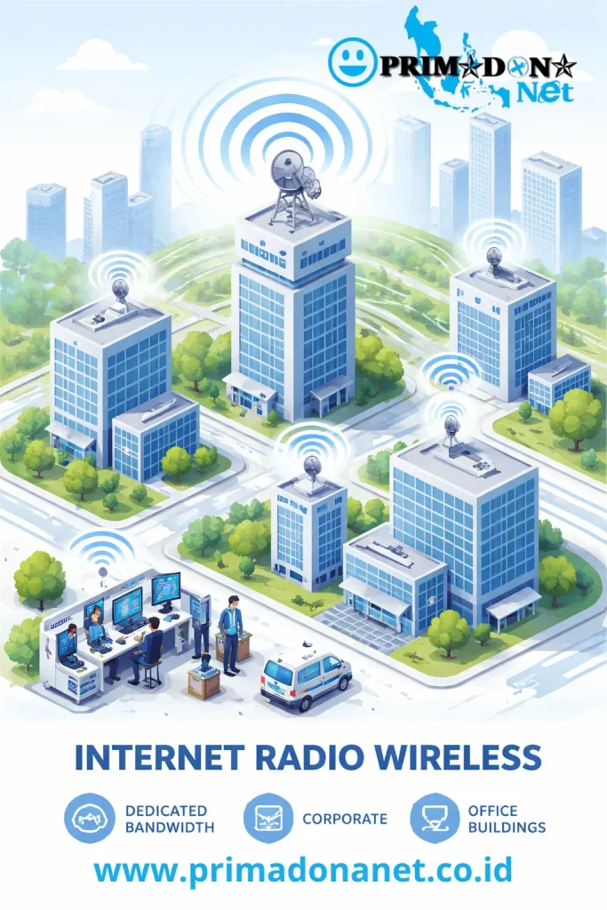 jaringan internet radio link - radio wireless primadona net
