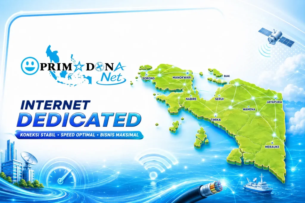 layanan Internet Dedicated Timika dari ISP Timika (provider internet Timika Jaringan PRIMADONA Net
