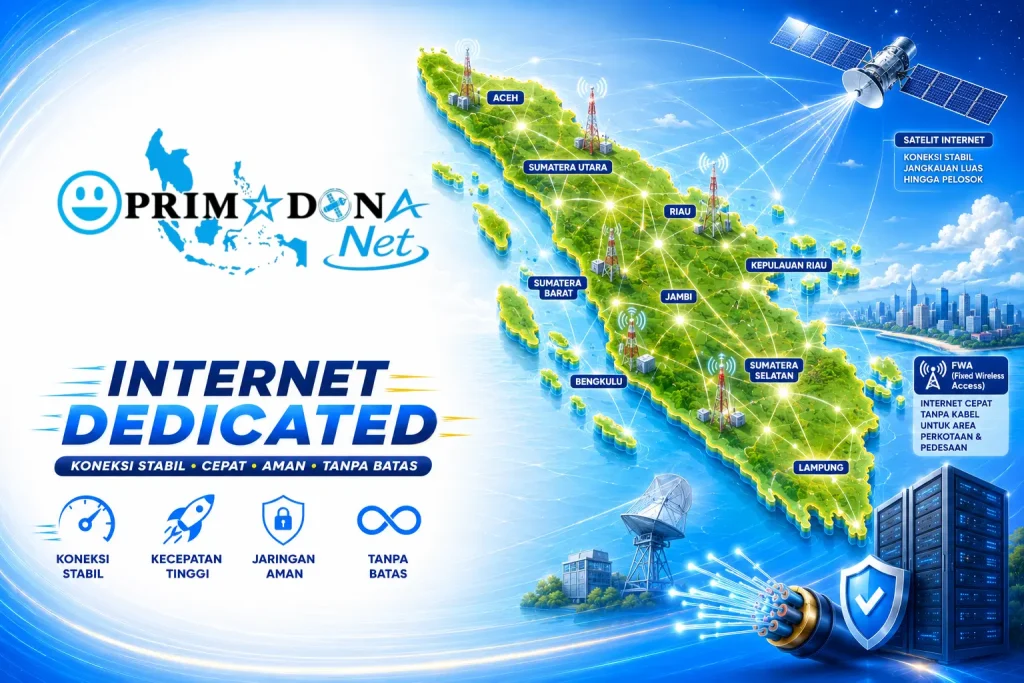 layanan Internet Dedicated Pringsewu dari ISP Pringsewu - Provider Internet Pringsewu Jaringan PRIMADONA NeT