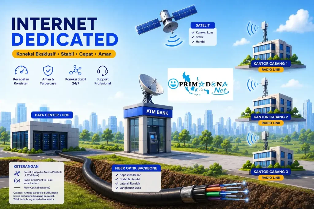 paket internet dedicated terbaik dari PRIMADONA Net